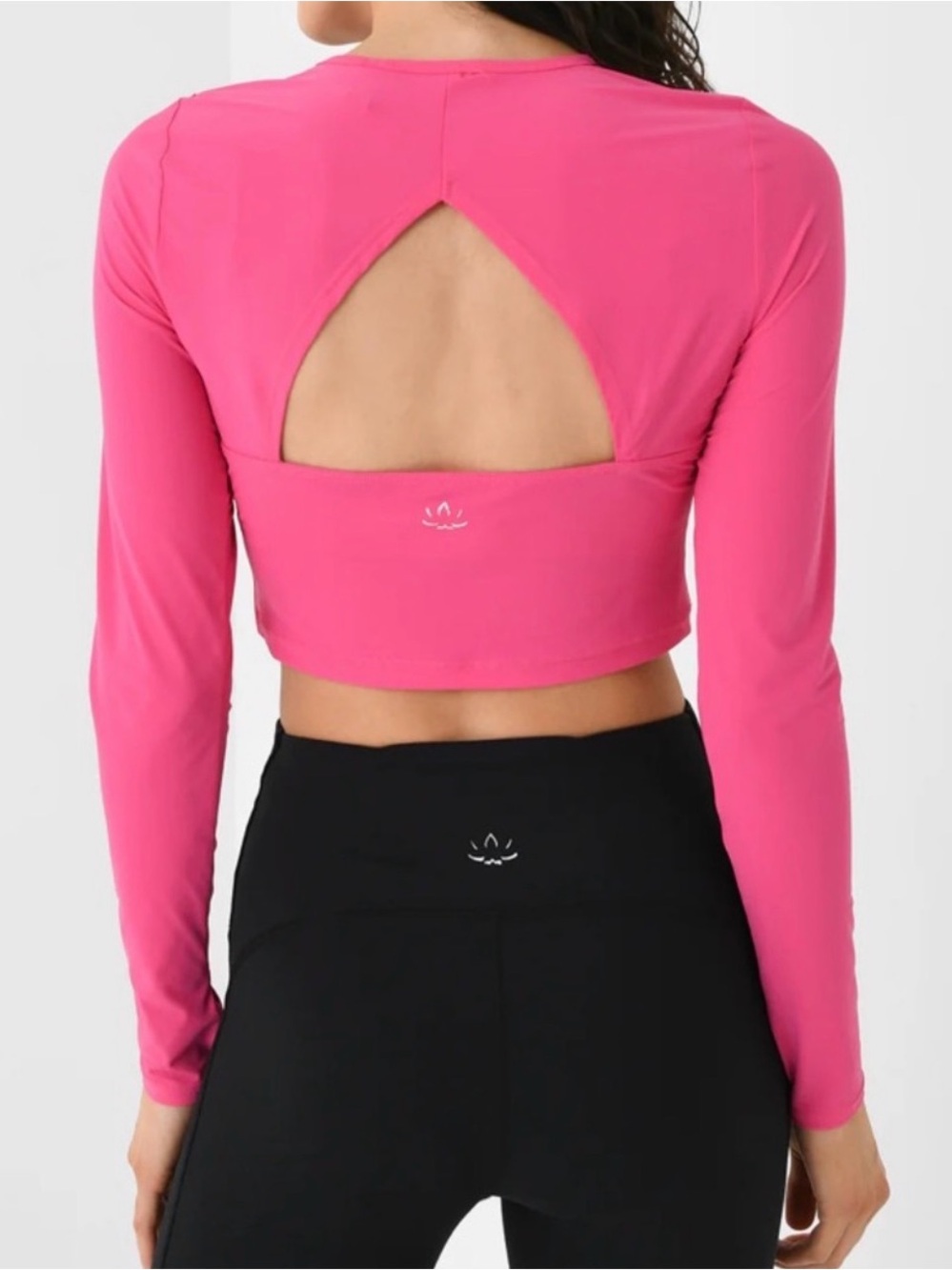 Beyond Yoga - Powerbeyond Lite Cardio Cropped Pullover - Pink Energy Womens XL